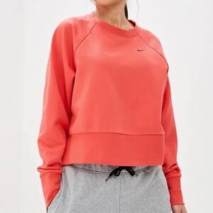 Nike Dry Fit Cropped Cutout White Sweatshirt. New no tag.